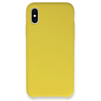 Mey İthalat®  iPhone X Kılıf Lansman Legant Silikon - Sarı