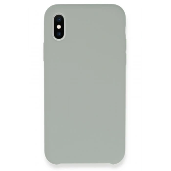 Mey İthalat®  iPhone XS Max Kılıf Lansman Legant Silikon - Açık Gri