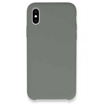Mey İthalat®  iPhone XS Max Kılıf Lansman Legant Silikon - Gri