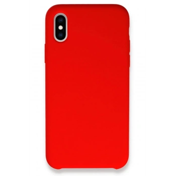 Mey İthalat®  iPhone XS Max Kılıf Lansman Legant Silikon - Kırmızı