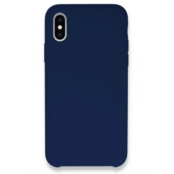 Mey İthalat®  iPhone XS Max Kılıf Lansman Legant Silikon - Lacivert