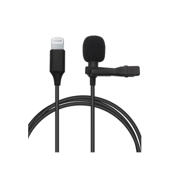 Mey İthalat®  Lightning 2 Metre Double Mikrofon - Siyah