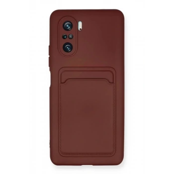 Mey İthalat®   Mi 11i Kılıf Kelvin Kartvizitli Silikon - Bordo