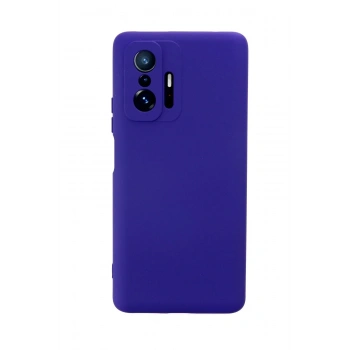 Mey İthalat®   Mi 11T Pro Kılıf Nano içi Kadife Silikon - Mor