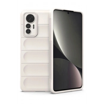 Mey İthalat®   Mi 12 Lite Kılıf Optimum Silikon - Krem