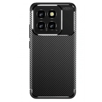 Mey İthalat®   Mi 14T Kılıf Auto Focus Karbon Kapak - Siyah