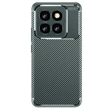 Mey İthalat®   Mi 14T Pro Kılıf Auto Focus Karbon Kapak - Koyu Yeşil