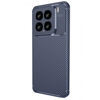Mey İthalat®   Mi 15 Kılıf Auto Focus Karbon Kapak - Lacivert