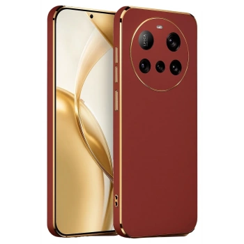 Mey İthalat®   Mi 15 Ultra Kılıf Volet Silikon - Kırmızı