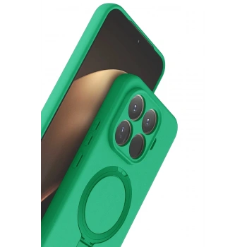 Mey İthalat®   Mi 15T Pro Regal Magsafe Standlı Kapak - Yeşil