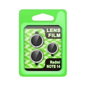 Mey İthalat®   Note 14 5G Raze Metal Kamera Lens - Gümüş