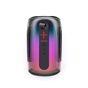 Mey İthalat®  Pluse 8 RGB Kablosuz Hoparlör - Siyah