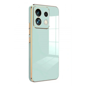 Mey İthalat®   Poco M6 Pro 4G Kılıf Volet Silikon - Açık Yeşil