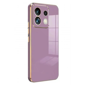 Mey İthalat®   Poco M6 Pro 4G Kılıf Volet Silikon - Mor