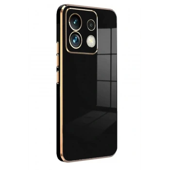 Mey İthalat®   Poco M6 Pro 4G Kılıf Volet Silikon - Siyah