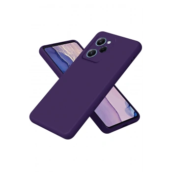 Mey İthalat®   Poco X5 Pro 5G Nano içi Kadife Silikon - Mor