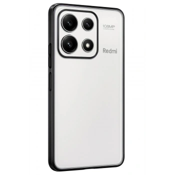 Mey İthalat®   Poco X6 Pro Kılıf  Lensli Silikon - Siyah