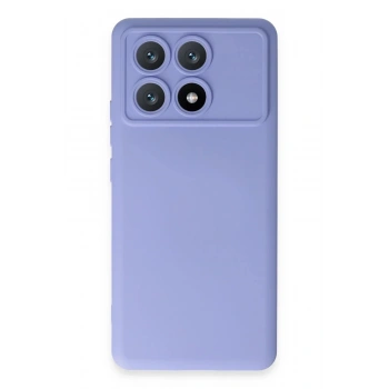 Mey İthalat®   Poco X6 Pro Kılıf Nano içi Kadife Silikon - Lila