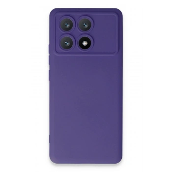 Mey İthalat®   Poco X6 Pro Kılıf Nano içi Kadife Silikon - Mor