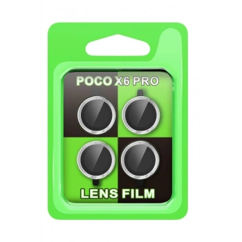 Mey İthalat®   Poco X6 Pro Raze Metal Kamera Lens - Gümüş