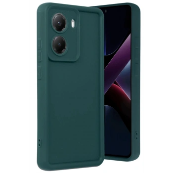 Mey İthalat®   Poco X7 Pro Viera Silikon - Koyu Yeşil