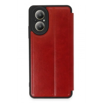 Mey İthalat®  Realme 12 Lite Kılıf Flip Cover - Kırmızı