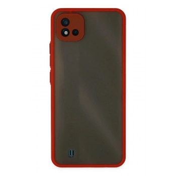 Mey İthalat®  Realme C11 2021 Kılıf Montreal Silikon Kapak - Kırmızı
