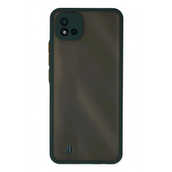 Mey İthalat®  Realme C11 2021 Kılıf Montreal Silikon Kapak - Yeşil