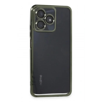 Mey İthalat®  Realme C53 Kılıf  Lensli Silikon - Yeşil