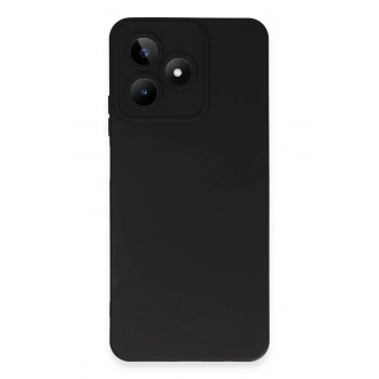 Mey İthalat®  Realme C53 Kılıf Nano içi Kadife Silikon - Siyah