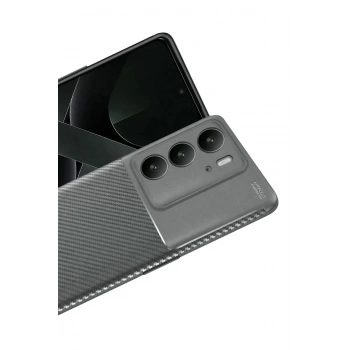 Mey İthalat®  Realme C75 4G Auto Focus Karbon Kapak - Gri