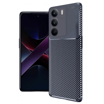 Mey İthalat®  Realme C75 4G Auto Focus Karbon Kapak - Lacivert