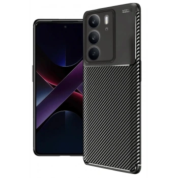 Mey İthalat®  Realme C75 4G Auto Focus Karbon Kapak - Siyah