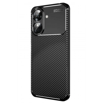 Mey İthalat®  Realme Note 60 Kılıf Auto Focus Karbon Kapak - Siyah