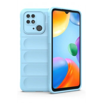 Mey İthalat®   Redmi 10C Kılıf Optimum Silikon - Sky Blue