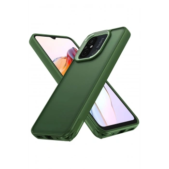 Mey İthalat®   Redmi 12C Kılıf Elegant Kapak - Yeşil