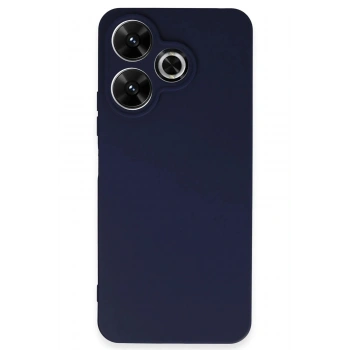 Mey İthalat®   Redmi 13 4G Kılıf First Silikon - Lacivert