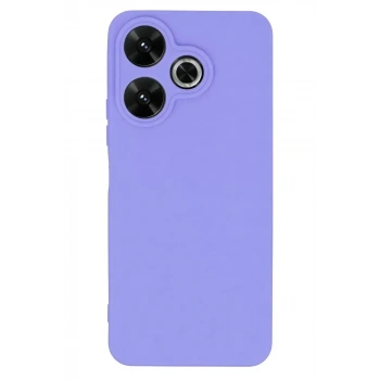 Mey İthalat®   Redmi 13 4G Kılıf First Silikon - Lila