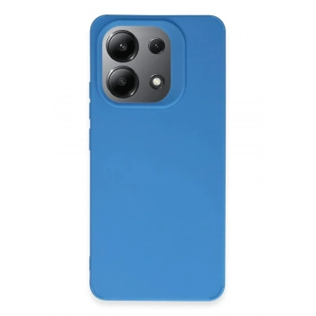 Mey İthalat®   Redmi 13 4G Kılıf First Silikon - Mavi
