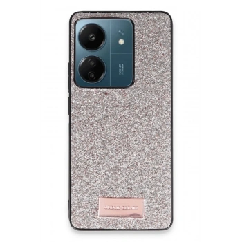 Mey İthalat®   Redmi 13C Bright Simli Kapak - Gold