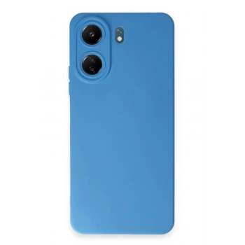 Mey İthalat®   Redmi 13C Kılıf Nano içi Kadife Silikon - Mavi