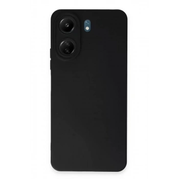 Mey İthalat®   Redmi 13C Kılıf Nano içi Kadife Silikon - Siyah