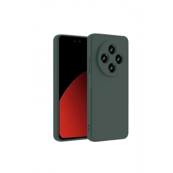Mey İthalat®   Redmi 14C Kılıf First Silikon - Koyu Yeşil
