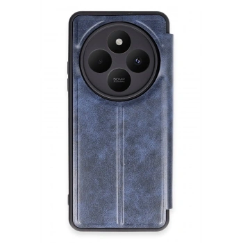 Mey İthalat®   Redmi 14C Kılıf Flip Cover - Lacivert