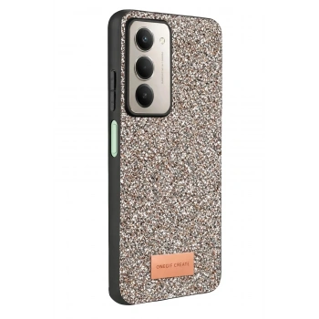 Mey İthalat®   Redmi 15 4G Bright Simli Kapak - Gümüş