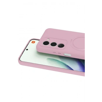 Mey İthalat®   Redmi 15 4G Regal Magsafe Standlı Kapak - Açık Pembe