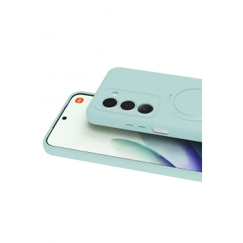 Mey İthalat®   Redmi 15 4G Regal Magsafe Standlı Kapak - Su Yeşili