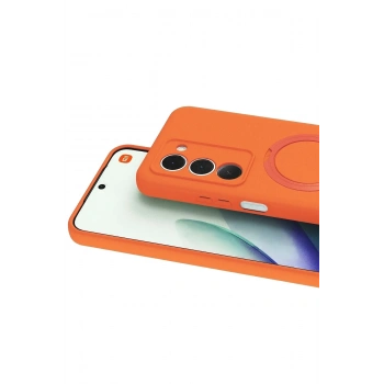 Mey İthalat®   Redmi 15 4G Regal Magsafe Standlı Kapak - Turuncu