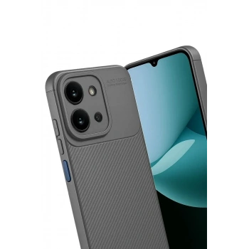 Mey İthalat®   Redmi 15C 4G Auto Focus Karbon Kapak - Gri