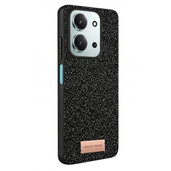Mey İthalat®   Redmi 15C 4G Bright Simli Kapak - Siyah